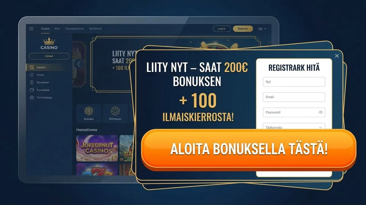 Rekisteröidy bonuksella
